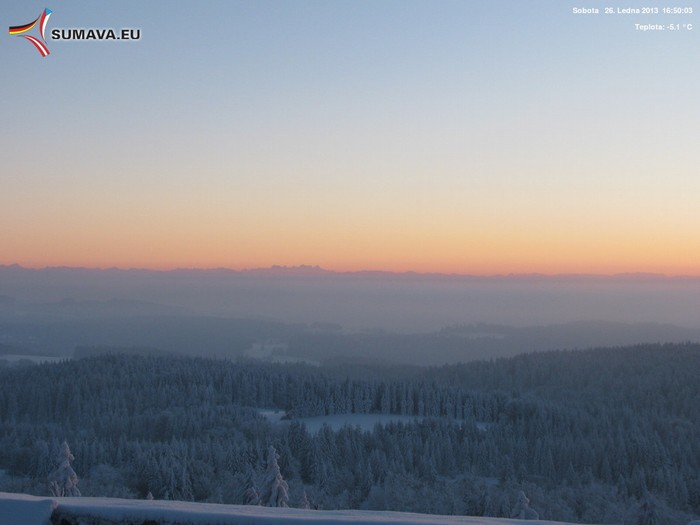 Vítkův Kámen jih 26. ledna 