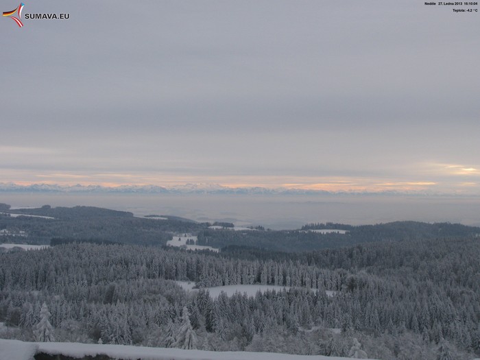Vítkův Kámen jih 27. ledna 