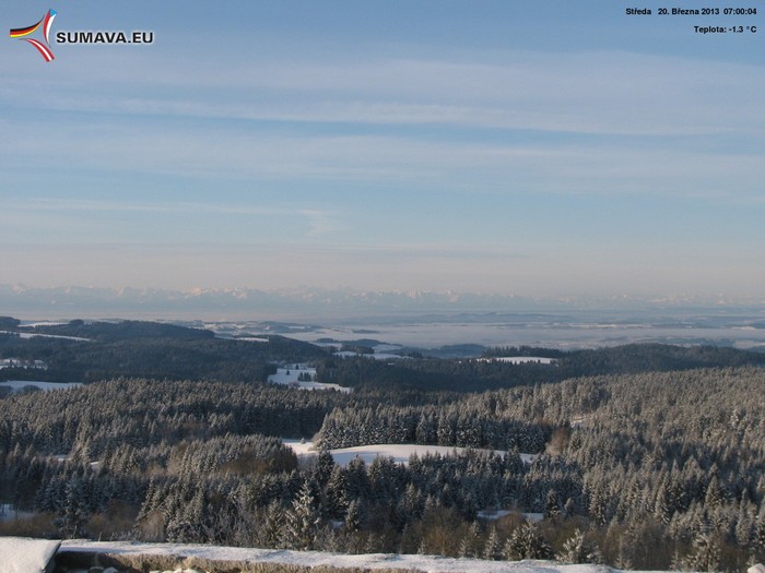 Vítkův Kámen jih 20. března