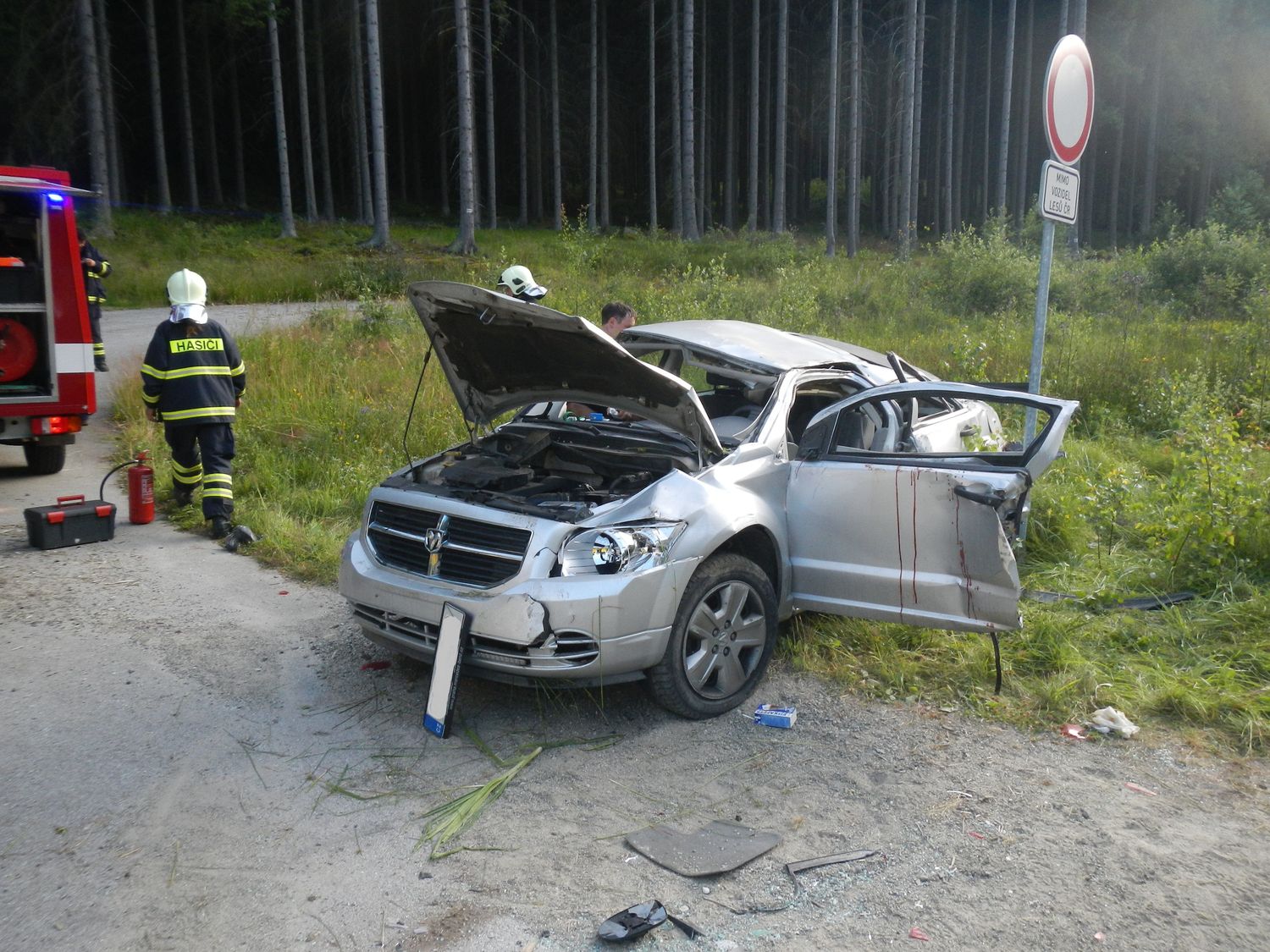 nehoda oa, vyšší brod - 20. 7. 2013, 18,26 hodin (2)
