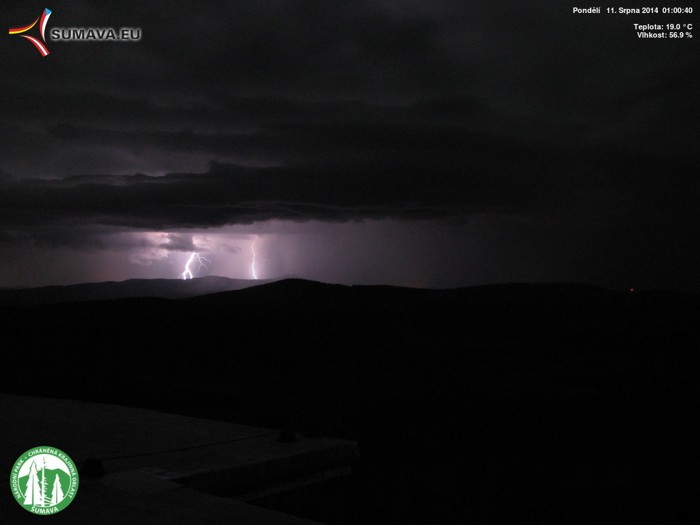 Poledník západ 11.8.