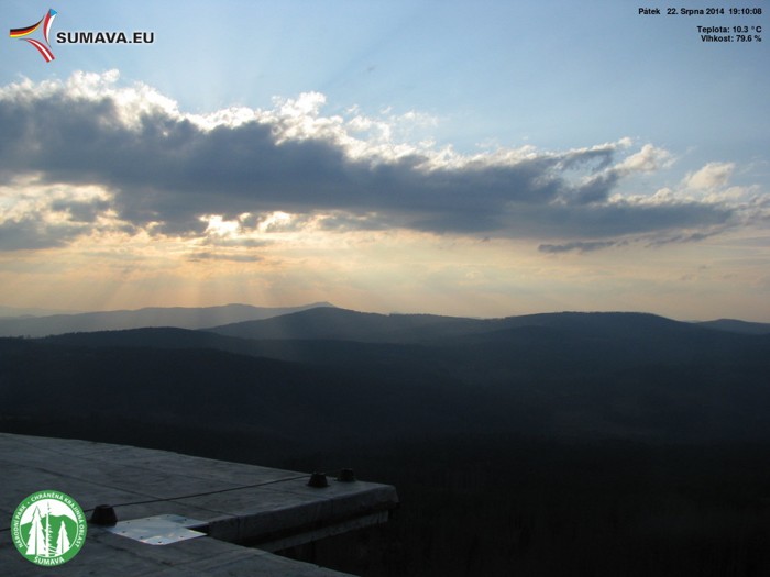 Poledník západ 22.8.