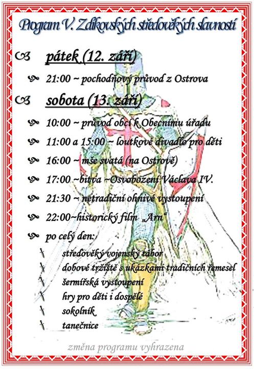 program slavnosti zdikov