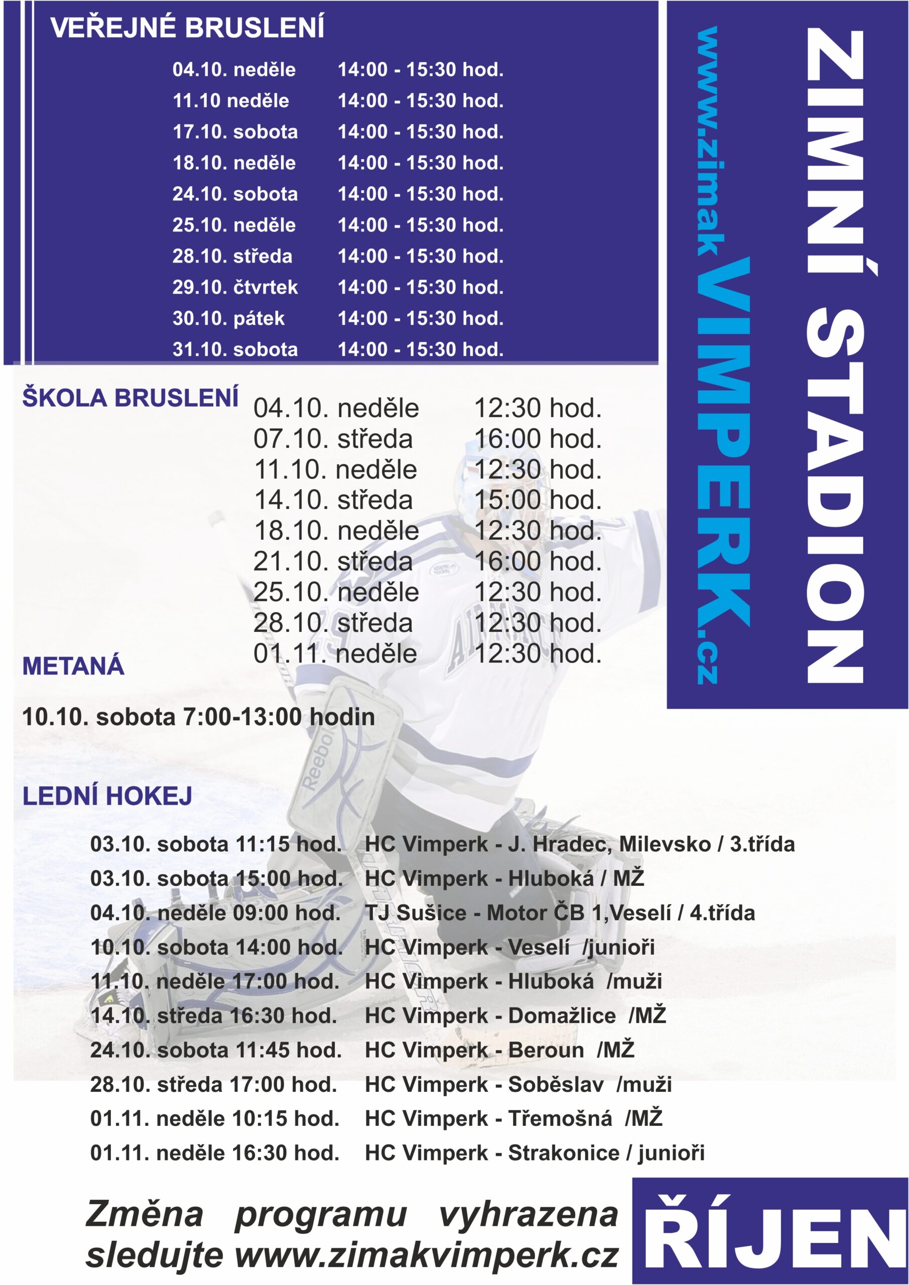 zs vimperk program rijen