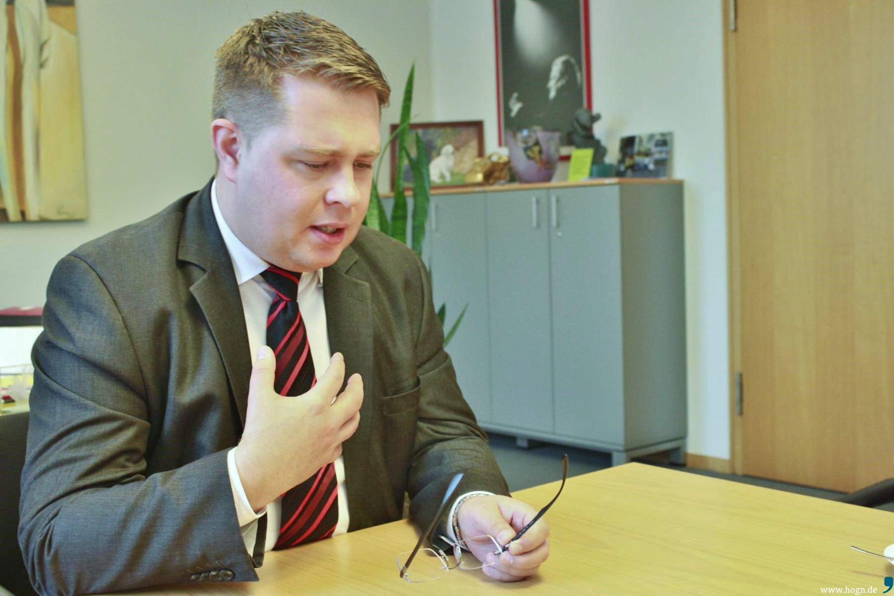 Landrat Michael Adam Regen