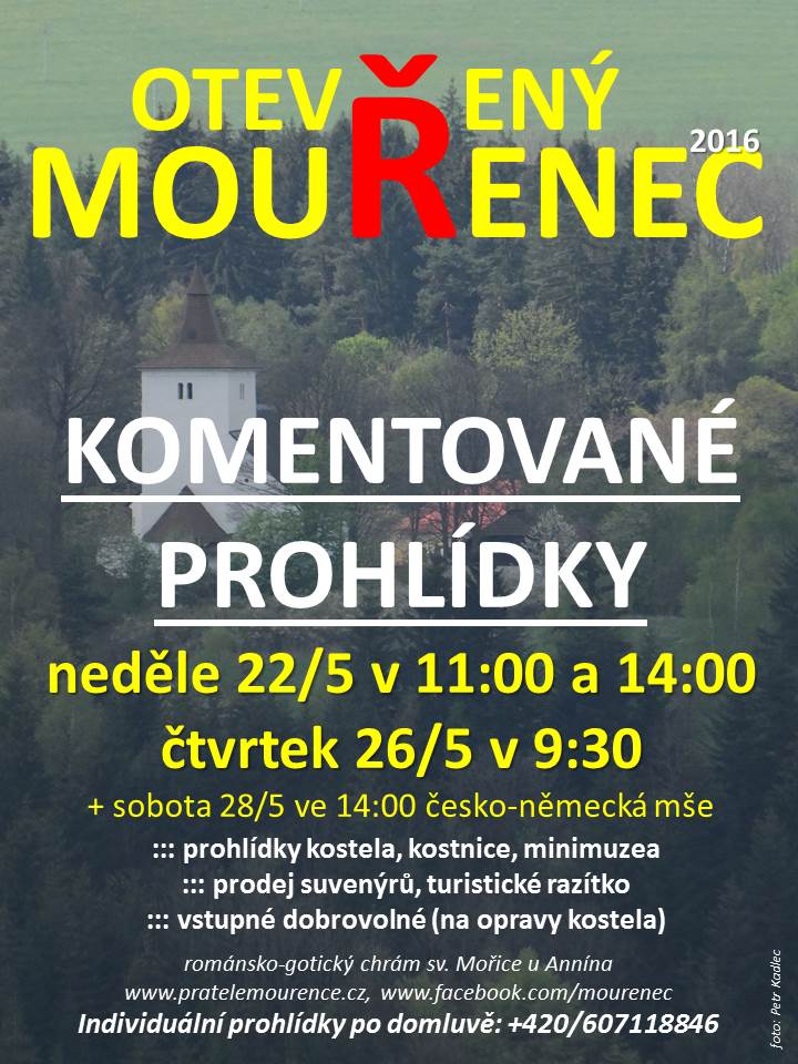 komentované prohlídky mouřence - kveten 2016