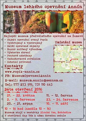 muzeum lehkého opevnění annín