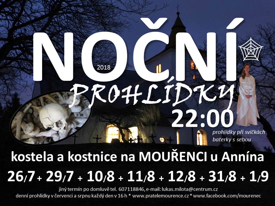 pout nocni prohlidky mourence 2018
