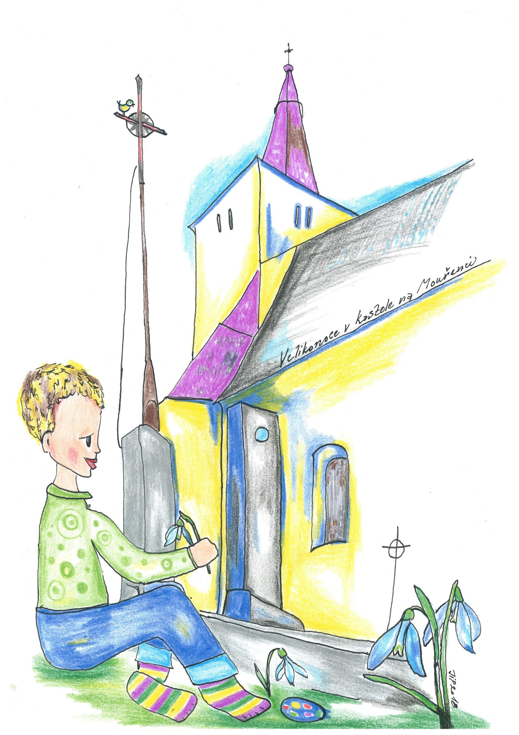 Pozehnane Velikonoce preji Mourenecti - autor obrazku Jirina Panuskova