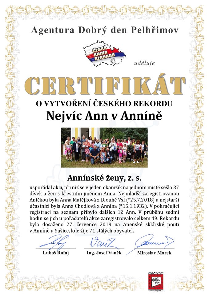 anny certifikat