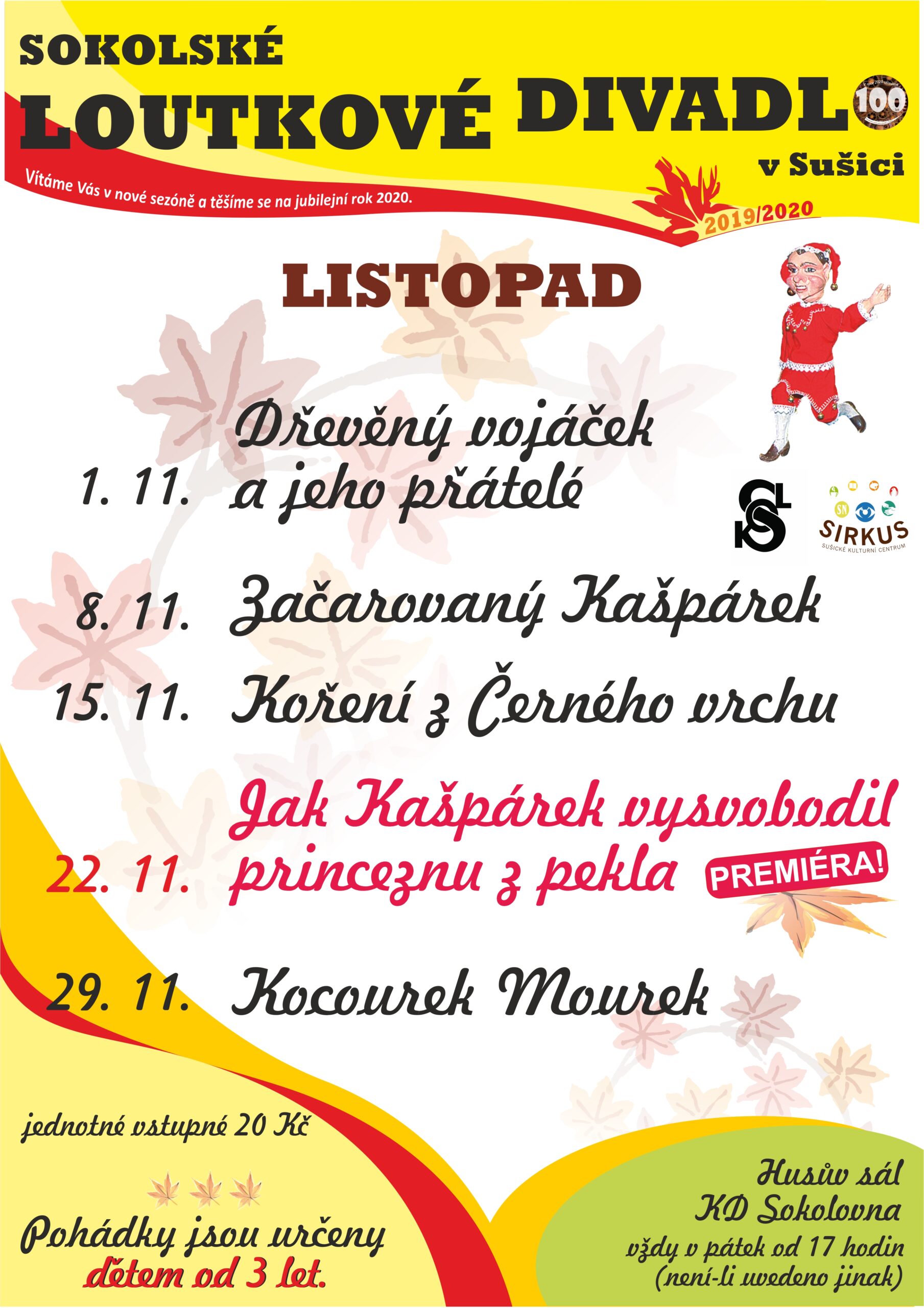 listopad vyska 2019