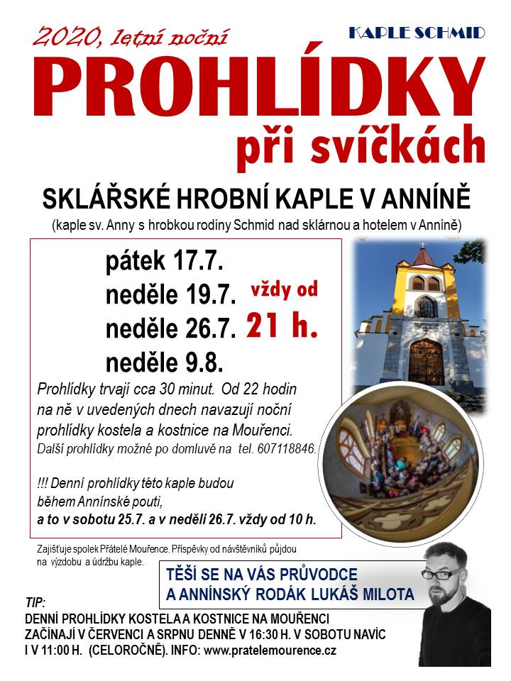 prohlidky kaple schmid - annin - leto 2020 - prvni cast