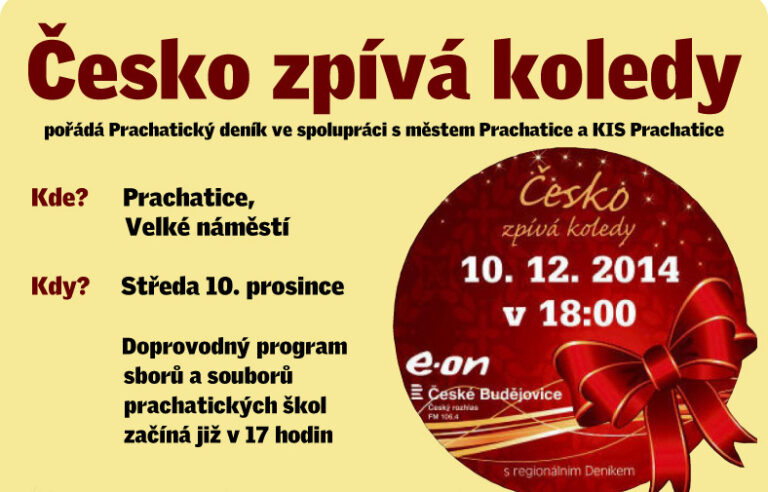 I Prachatice budou zpívat koledy