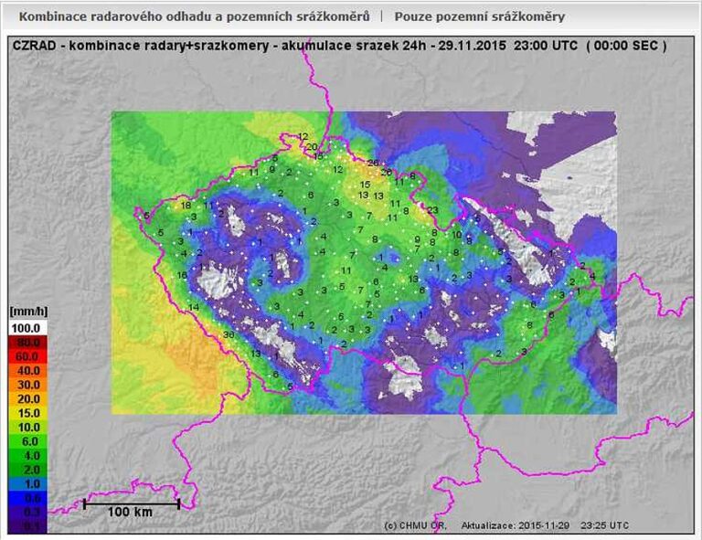 Obrovské rozdíly ve srážkách