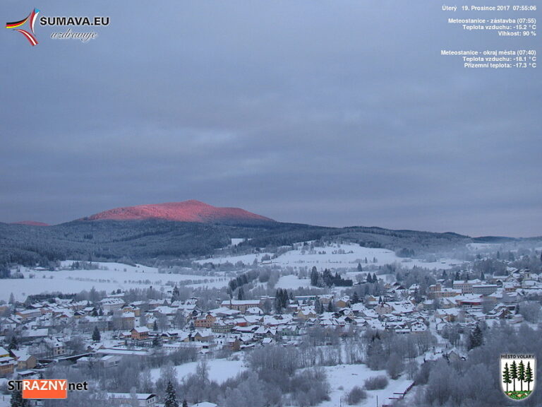 Nejchladněji na Žďárku -28,7°C