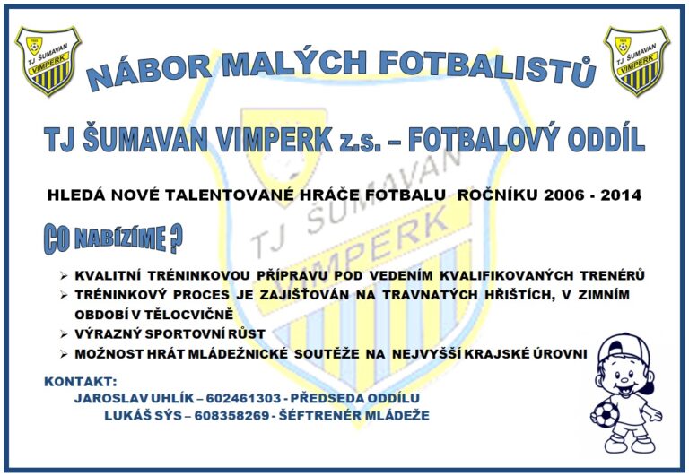 Nábor malých fotbalistů
