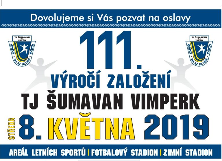 111. výročí založení TJ Šumavan Vimperk