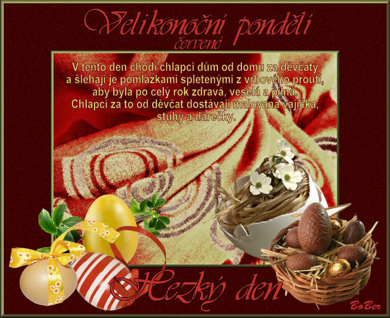 Velikonoční svátky – ČERVENÉ PONDĚLÍ