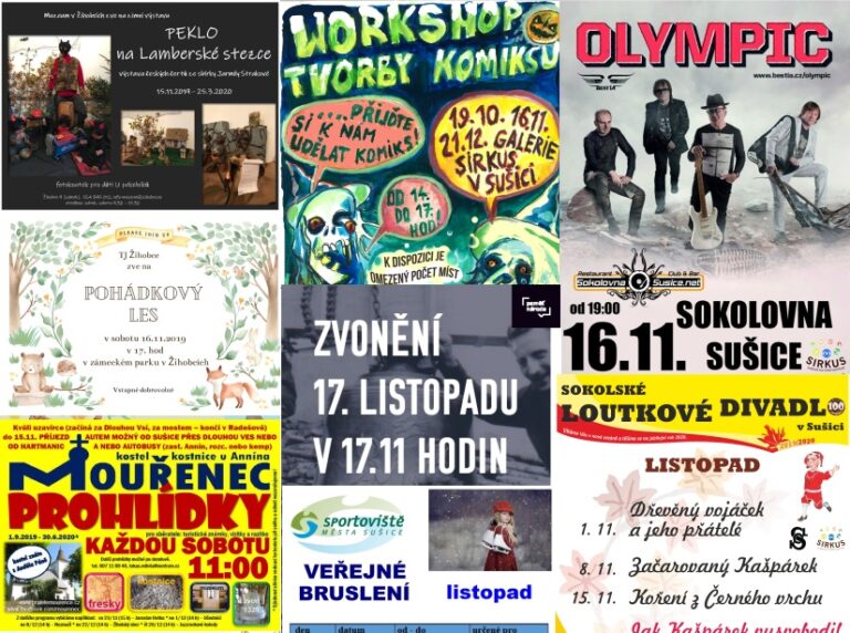 VÍKENDOVKY 15.-17. listopadu