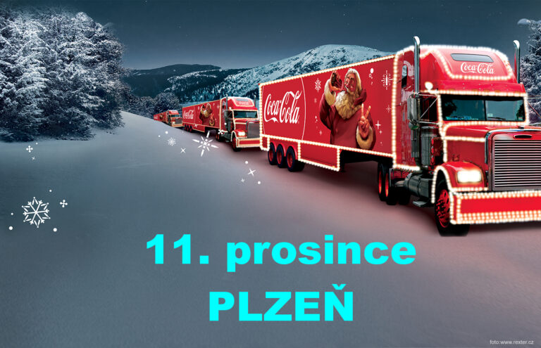 Vánoční kamion Coca Coly míří do Plzně