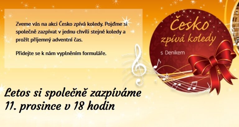 Kde si dnes zazpíváte společně koledy?