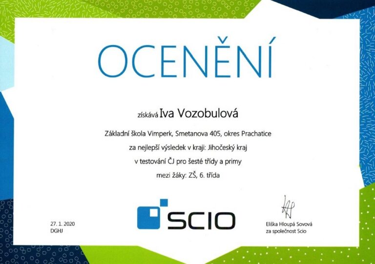 SCIO na ZŠ Smetanova