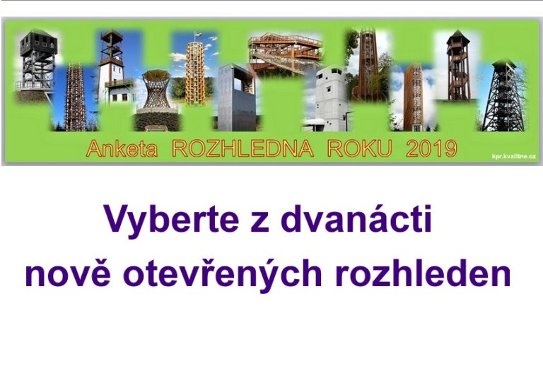 Rozhledna roku 2019 – hlasujte do konce února
