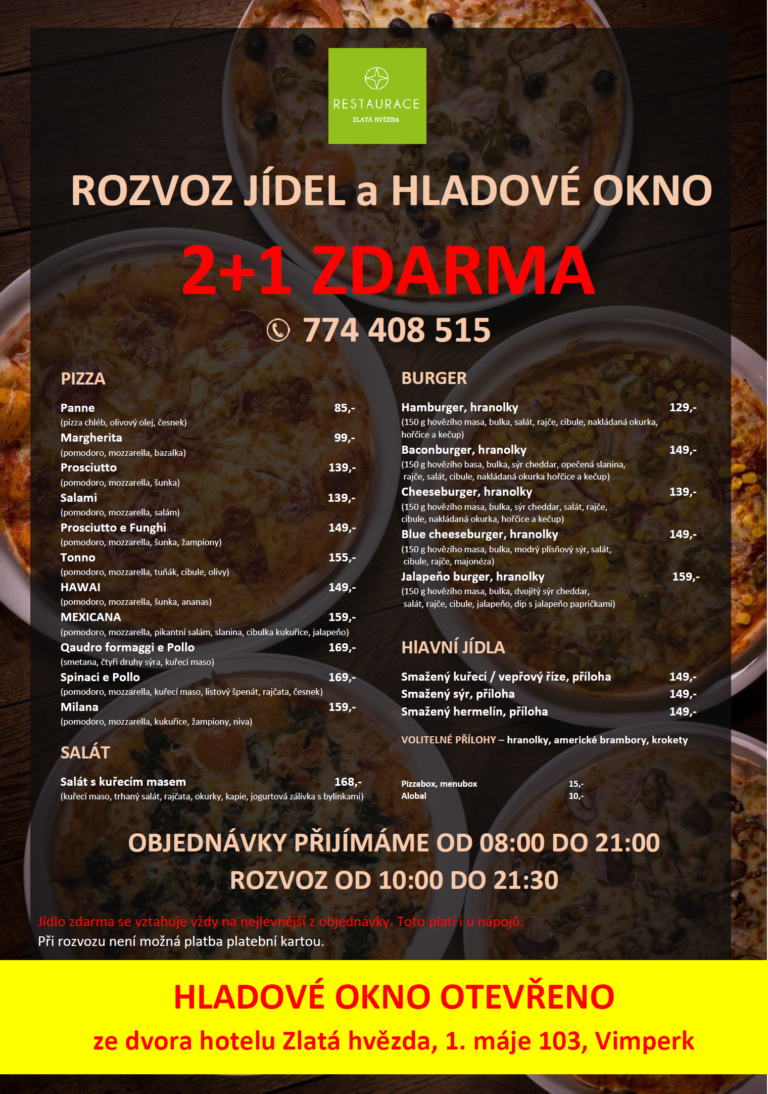Hotel Zlatá Hvězda informuje