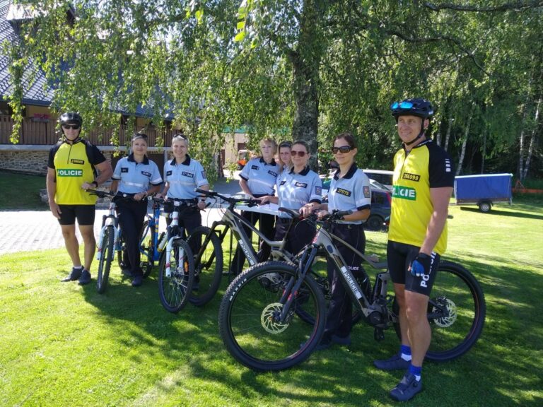 Policejní cykloteam v akci