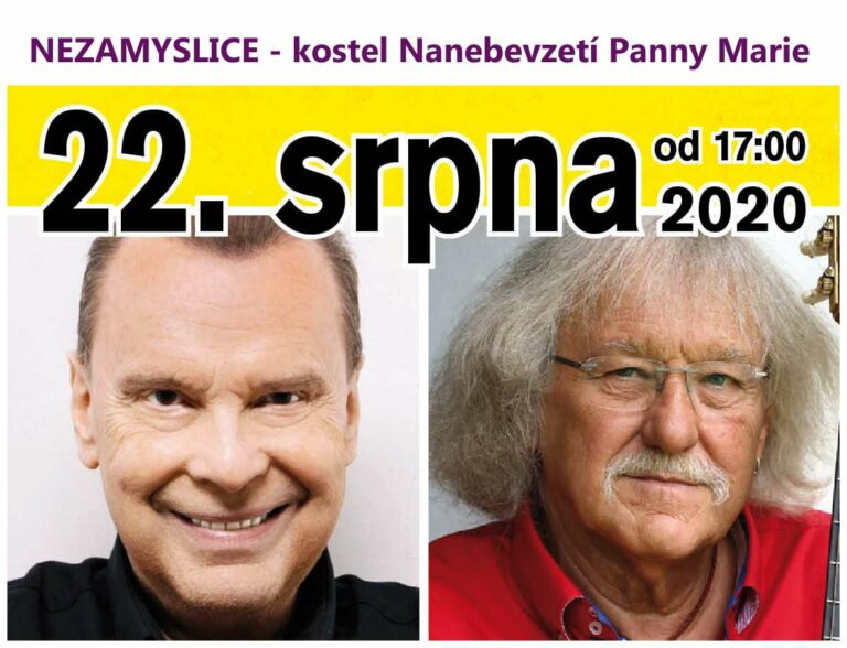 Štefan Margita a Lubomír Brabec v kostele v Nezamyslicích