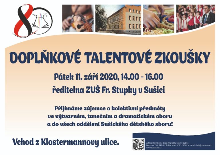 Doplňkové talentovky do ZUŠky!