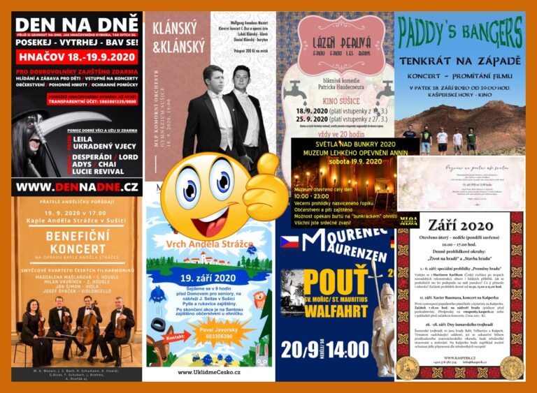 VÍKENDOVKY 18.- 20. 9. 2020