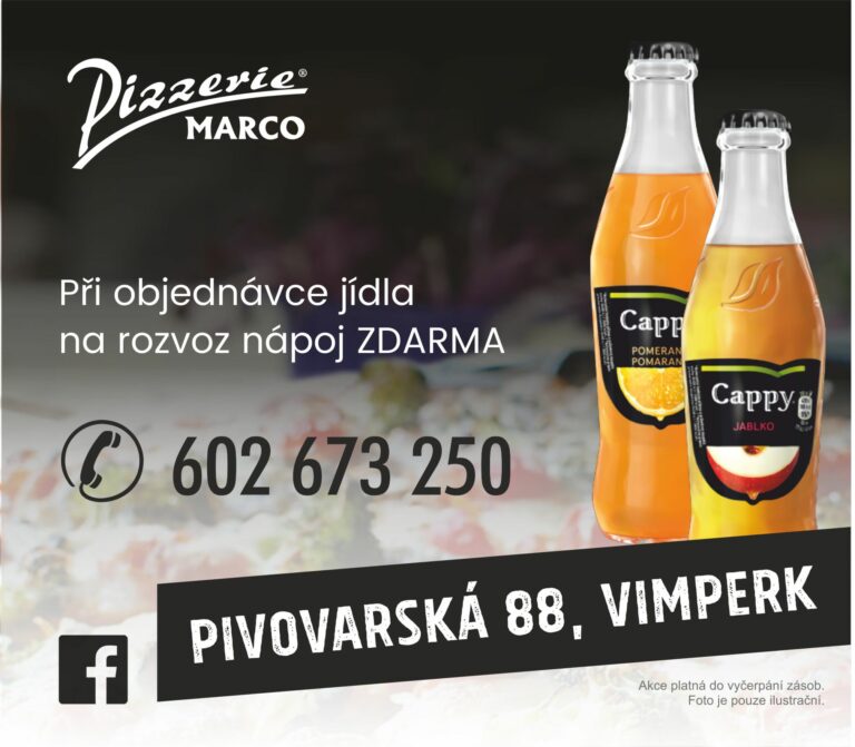 K rozvozu nápoj zdarma