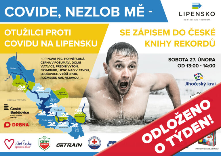 Akce otužilců na Lipně se posouvá