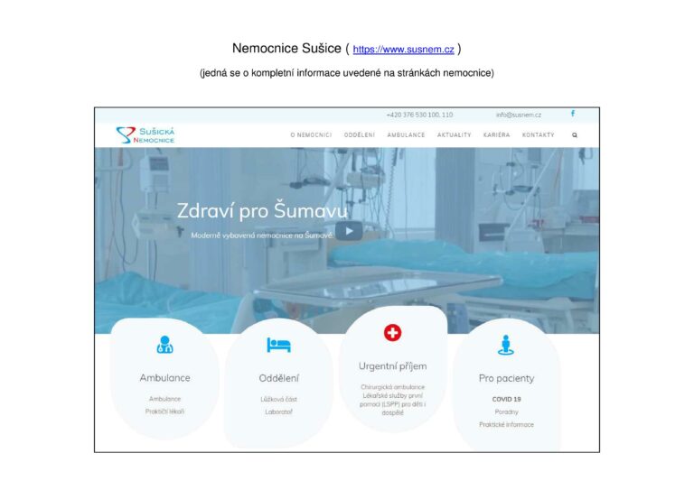 Jak v Sušici informují o koronaviru?