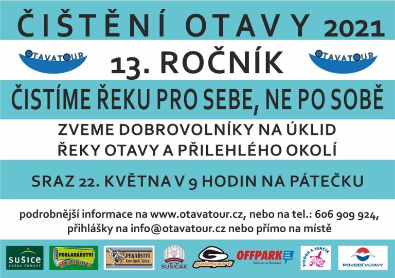 Čištění Otavy 2021