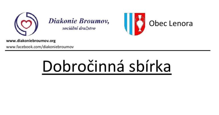 Dobročinná sbírka Diakonie