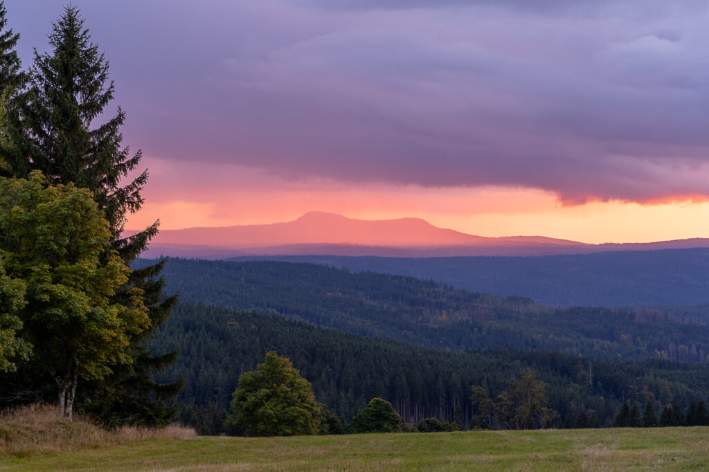 🌅 Západ slunce na Zhůří
