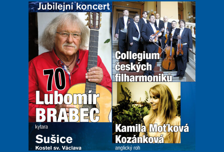 Pozvánka na jubilejní koncert Lubomíra Brabce