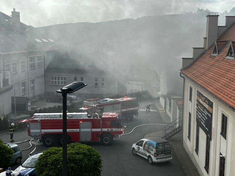 Požár bowlingu ve Vimperku