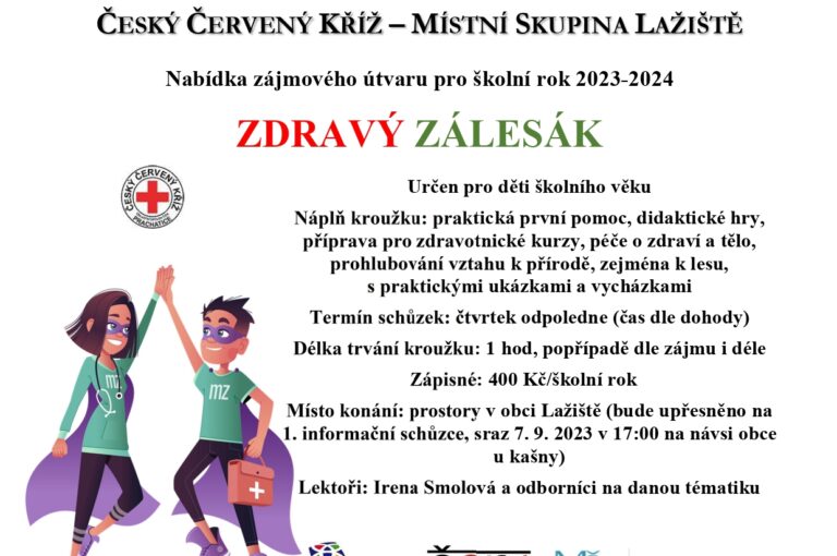 Nový kroužek Zdravý zálesák 2023/2024