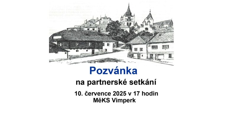 Pozvánka na partnerské setkání