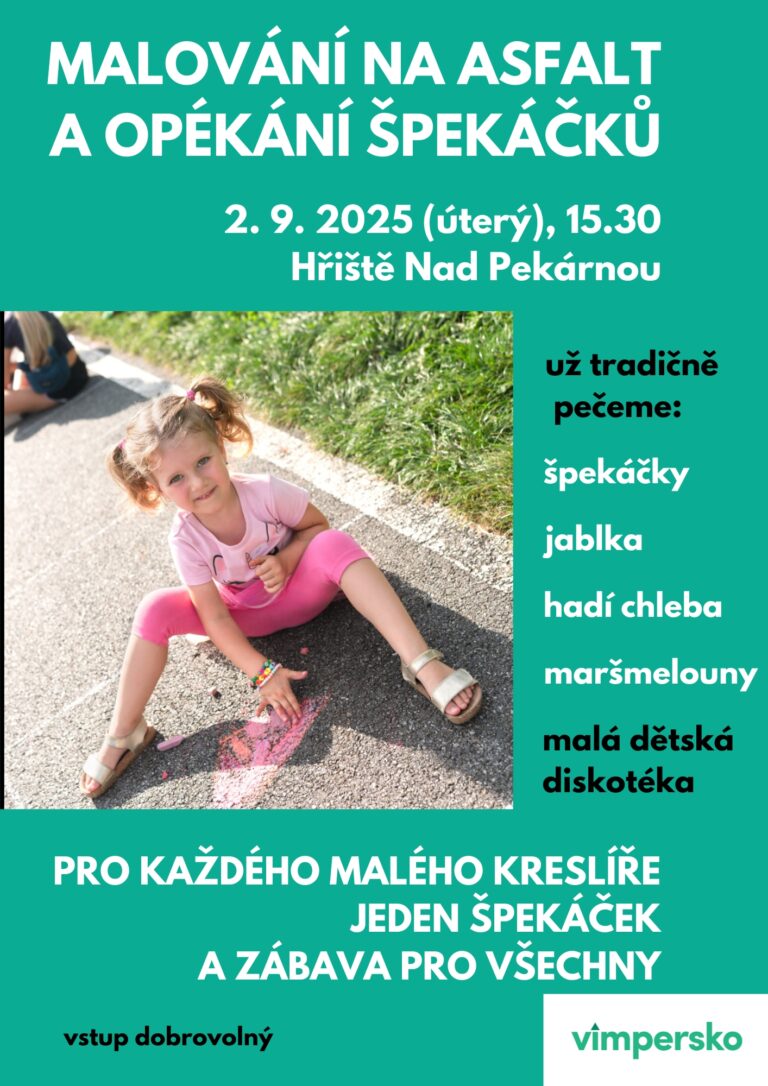 Malování na hřišti a opékání špekáčků