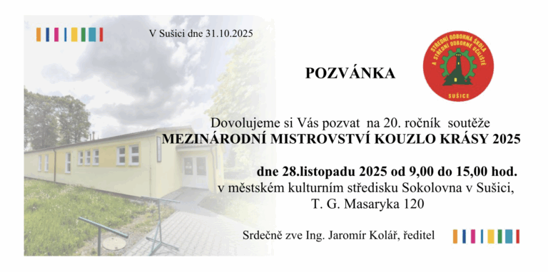 Pozvánka na kadeřnickou soutěž