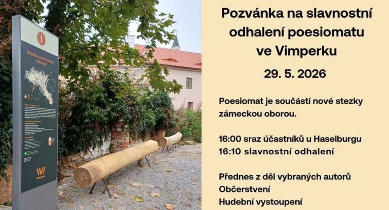 Pozvánka: Ve Vimperku odhalí nový poesiomat