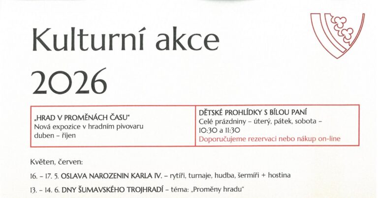 Hrad Velhartice – Akce 2026