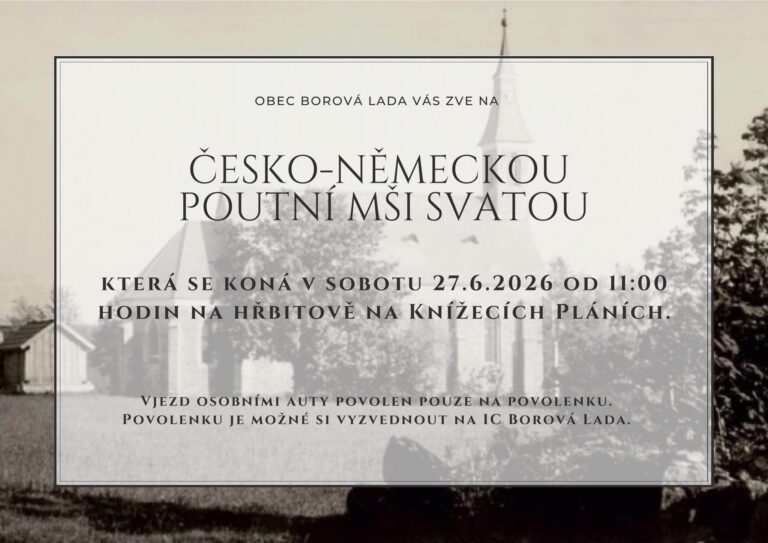 Pozvánka na česko-německou poutní mši svatou