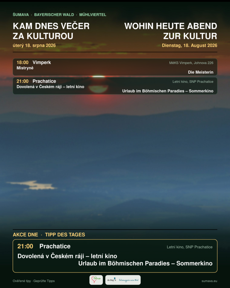 Kam dnes večer za kulturou · úterý 18. srpna 2026