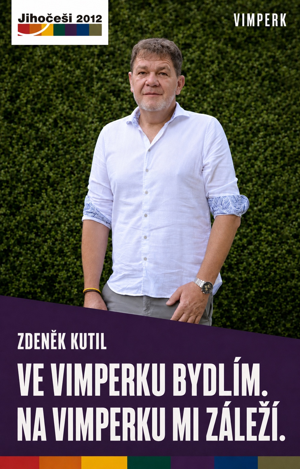 Plakát: Zdeněk Kutil — Ve Vimperku bydlím. Na Vimperku mi záleží.