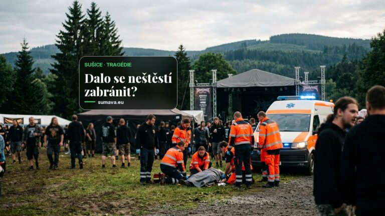 Na metalovém festivalu v Sušici zemřel fanoušek, okamžitá pomoc záchranářů nestačila